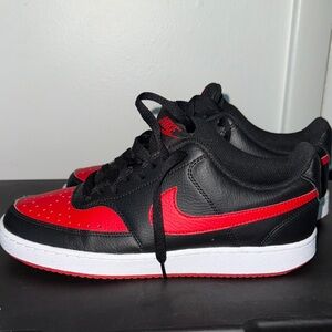 Nike Black and Red Athletic Shoes